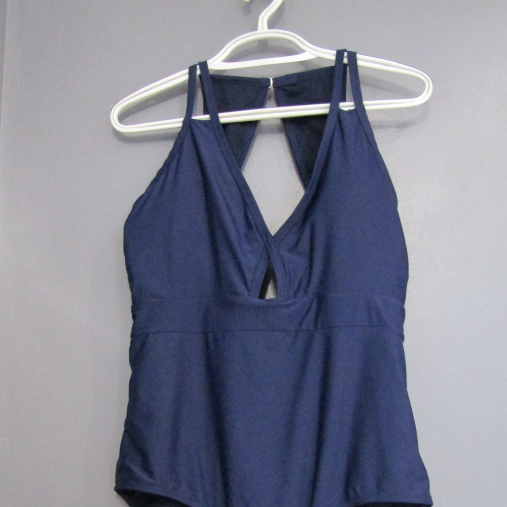 NEW Marilyn Monroe Blue Retro Swimsuit Key Hole 3X - Picture 3 of 7
